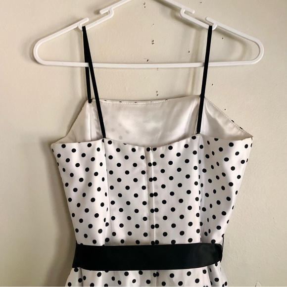 Vintage Jessica McClintock for Gunne Sax Polka Dot Mini Dress - Picture 7 of 9